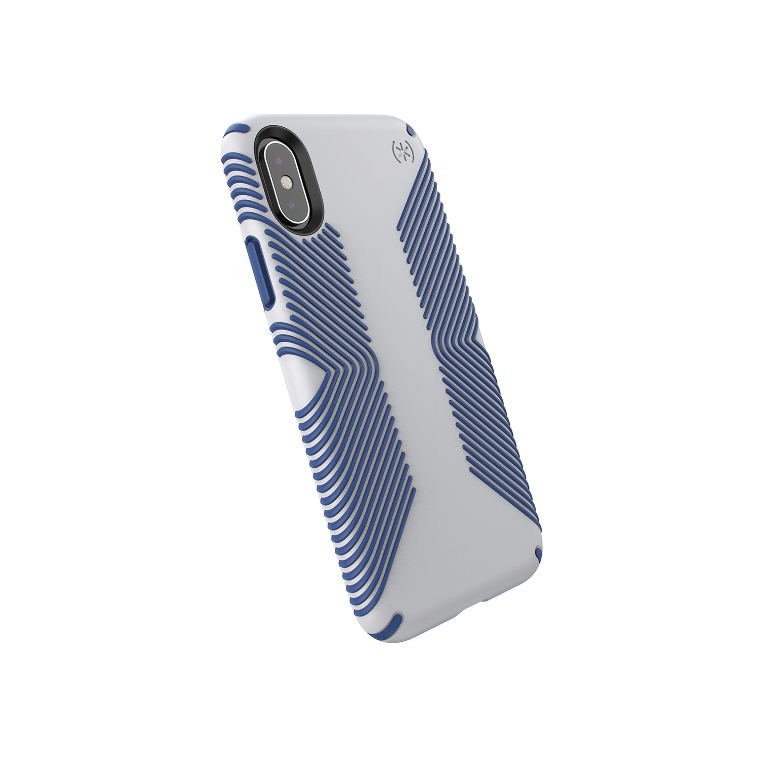 Presidio Grip Microchip Grey/Ballpoint Blue case for iPhone XS