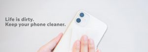 Cleaning a phone case